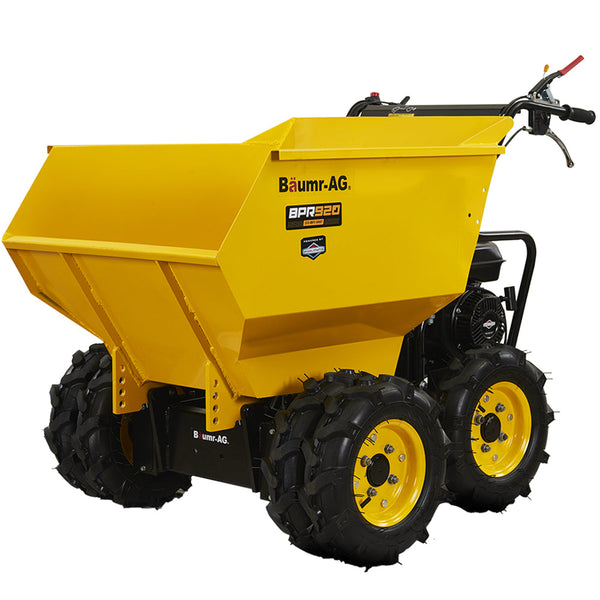 Baumr Ag 6 Wheel Motorised Wheelbarrow Dumper Briggs & Stratton Cr950 Petrol Engine 500Kg Capacity Wheelbarrows Carts Wagons