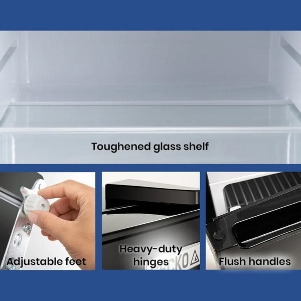 125L Upright Fridge 12V/24V For Motorhome Black Portable Fridges