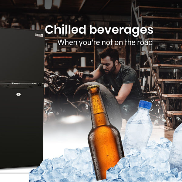 125L Upright Fridge 12V/24V For Motorhome Black Portable Fridges