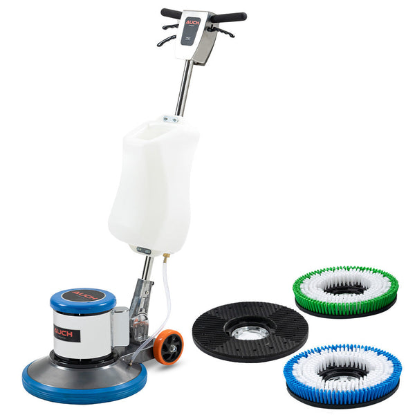 Auch 17" Commercial Orbital Scrubber & Polisher Hard Floor Buffer Carpet Cleaner 12L Solution Tank Brushes Mops Brooms & Scrubbers