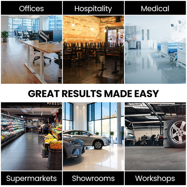 Auch 17" Commercial Orbital Scrubber & Polisher Hard Floor Buffer Carpet Cleaner 12L Solution Tank Brushes Mops Brooms & Scrubbers