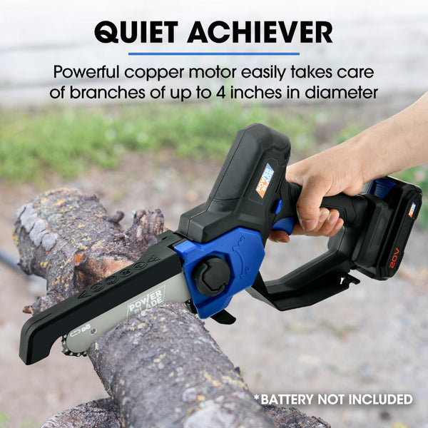 Powerblade Sw6 20V Cordless Mini Chainsaw Skin Only Electric Battery Powered Tree Pruner Chainsaws