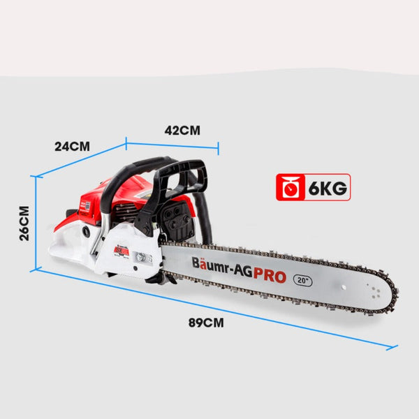 Baumr Ag Baumr Ag 52Cc Petrol Commercial Chainsaw 20 Bar E Start Saw Chainsaws