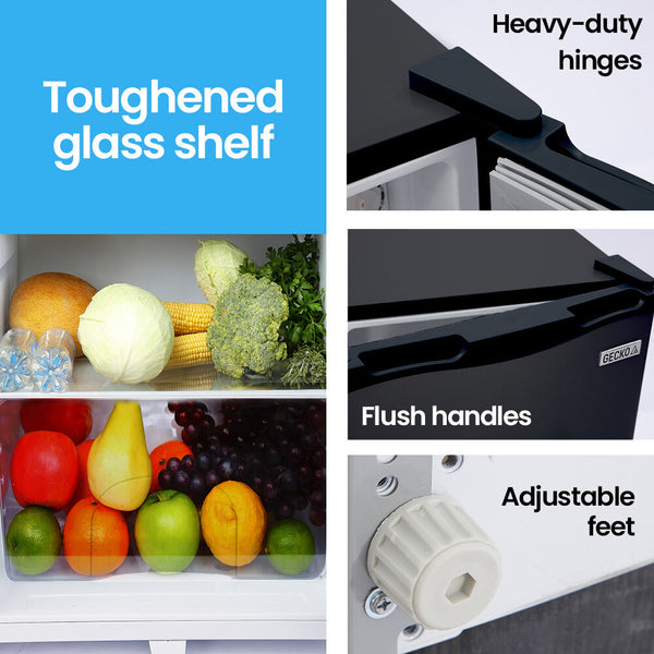 142L Upright Portable Fridge Freezer 12V/24V For Motorhome And Caravan Black Portable Fridges