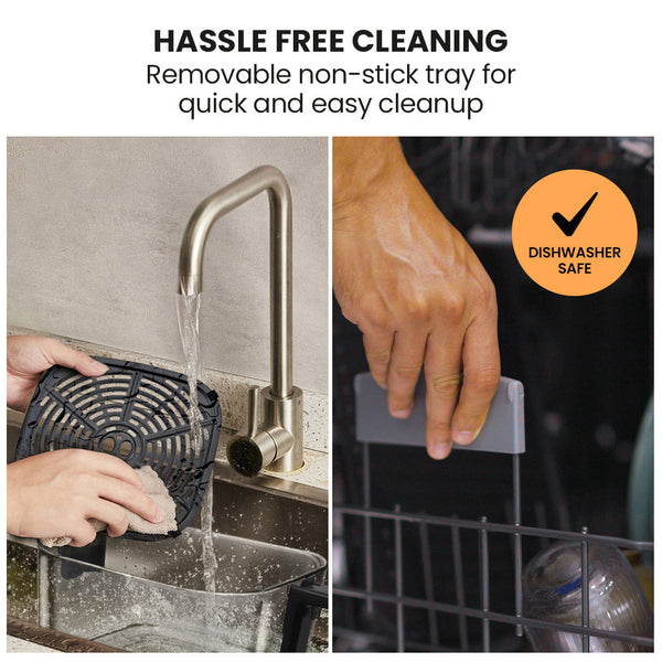 6.5L Air Fryer Electric Digital Airfryer With Glass Container Black Air Fryers