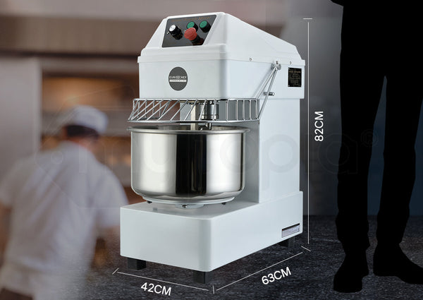 20L Spiral Dough Mixer Commercial Machine Bakery Kneader Litre Small Countertop Mixers