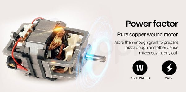 20L Spiral Dough Mixer Commercial Machine Bakery Kneader Litre Small Countertop Mixers