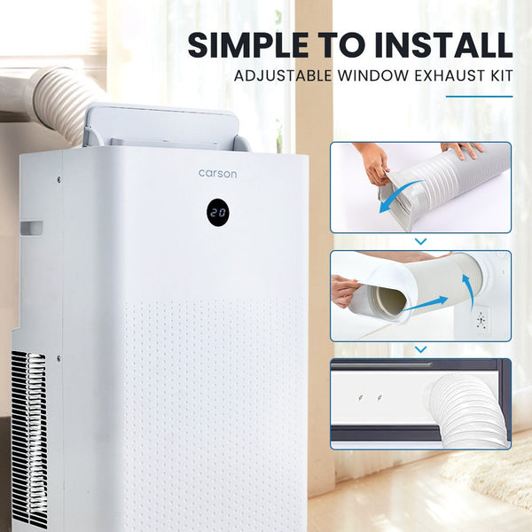 Carson 3.5Kw Portable Air Conditioner With Dehumidifier Mode & Fan Cooler Portable Air Conditioners