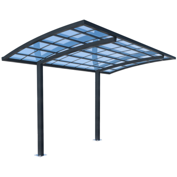 Shade Shield Single Cantilever Carport 3.0M X 5.5M 3.5M Aluminium Alloy Frame Polycarbonate Roof Shelter For Or Outdoor Living Awnings