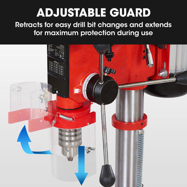 Baumr Ag 600W 12" Pedestal Bench Drill Press Speeds 16Mm Chuck (Dp17) Corded Drills