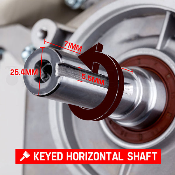 Baumr Ag 13Hp Petrol Stationary Engine 4 Stroke Ohv Motor Horizontal Shaft Recoil Start Multi Purpose Power Tool Engines