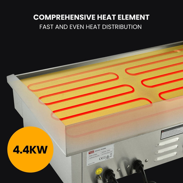 Commercial Electric Griddle Th G05 4400W 73X37cm Flat Cooking Surface Grills & Griddles