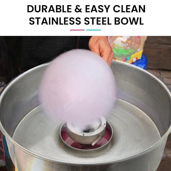 Eurochef 1000W Commercial Cotton Candy Machine Fairy Floss Maker Fairy Floss Machines
