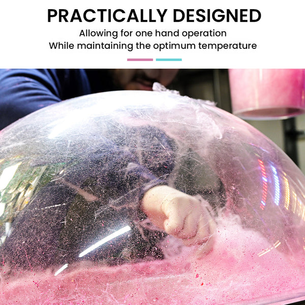 Commercial Fairy Floss Cotton Candy Maker Machine Bubble Cover 52Cm Fairy Floss Machines