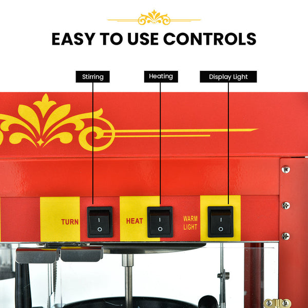 Commercial Electric Popcorn Maker Machine Corn Popper Cooker Popcorn Makers