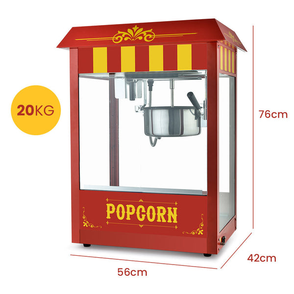 Commercial Electric Popcorn Maker Machine Corn Popper Cooker Popcorn Makers