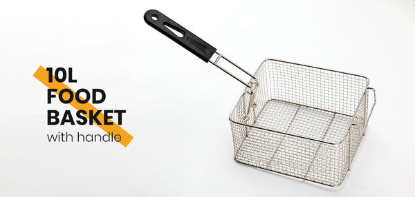Commercial Electric Deep Fryer Frying Basket Chip Cooker Scoop Deep Fryers