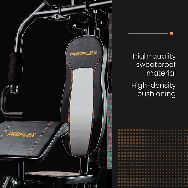 Proflex Multi Station Home Gym Set With 98Lbs Weight Plates M8000 Home Gyms