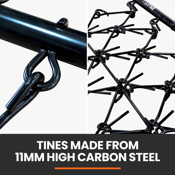 Plantcraft Tow Behind Drag Harrow Rake 1.4M Wide For Ride On Mower Lawntractor Pasture Paddock Lawn Mower Parts