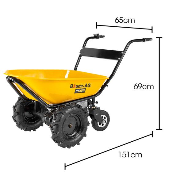 Baumr Ag Baumr Ag 40V Electric Wheelbarrow 100L Capacity For Home And Garden Wheelbarrows Carts Wagons