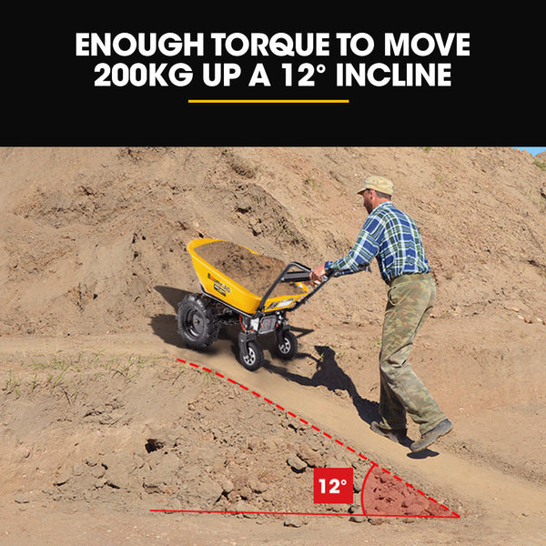 Baumr Ag Baumr Ag 40V Electric Wheelbarrow 100L Capacity For Home And Garden Wheelbarrows Carts Wagons