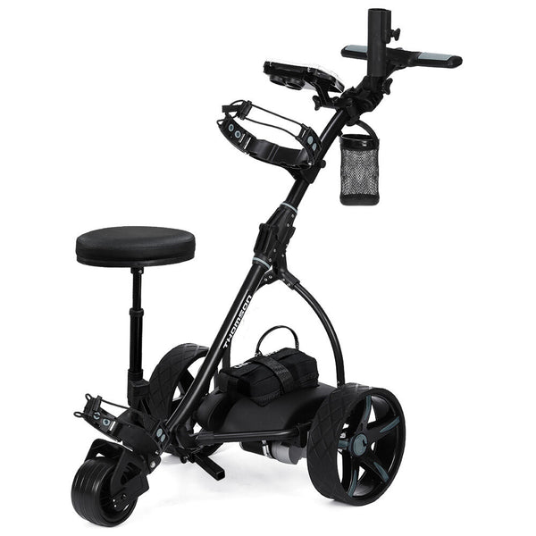 Thomson E5000 Pro Lithium Golf Buggy Electric Trolley Cart Black Golf Carts