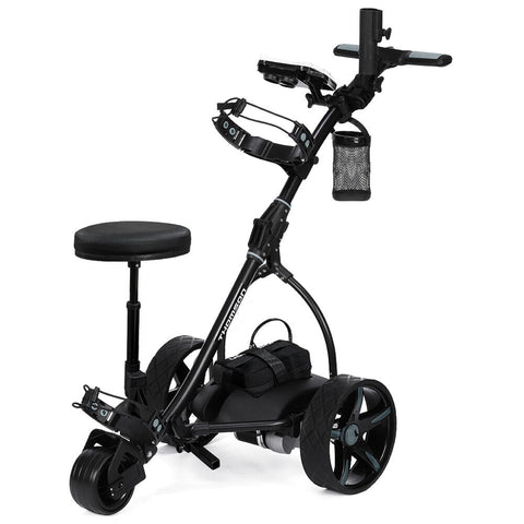 Thomson E5000 Pro Lithium Golf Buggy Electric Trolley Cart Black Golf Carts