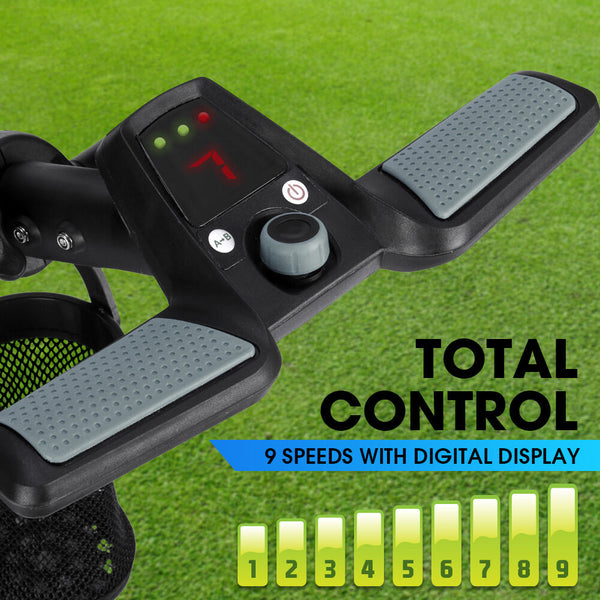 Thomson E5000 Pro Lithium Golf Buggy Electric Trolley Cart Black Golf Carts