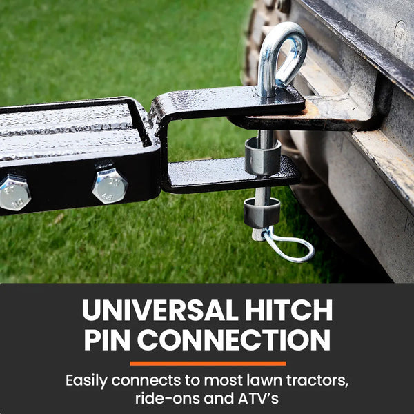 Plantcraft 48" 116L Tow Behind Lawn Roller Water Or Sand Filled For Grass Sod Seed And Unlevel Ground Lawn Mower Parts