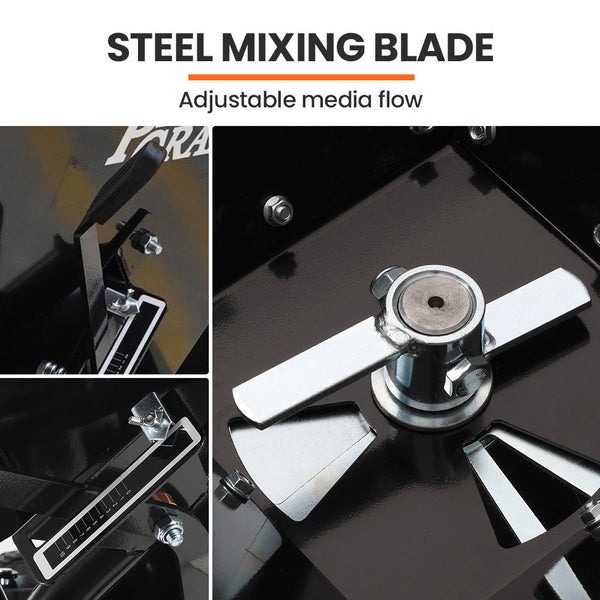 Plantcraft 160L Tow Behind Broadcast Seed And Fertiliser Spreader 158Kg Load Heavy Duty Wheelbarrows Carts Wagons