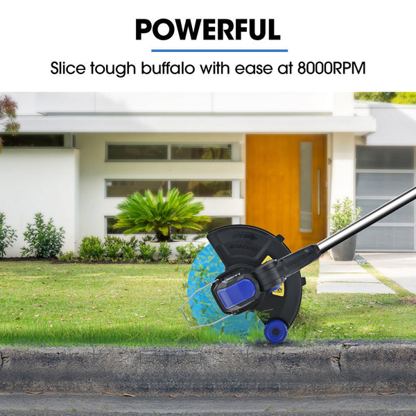 Powerblade 20V Leaf Blower & Line Trimmer / Edger Combo Kit With 4.0Ah Battery Fast Charger Leaf Blowers
