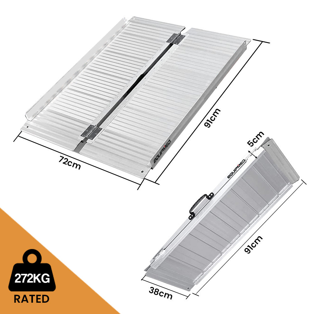 Portable Ebl Ramp Equipmed 91Cm Portable Folding Aluminium Access Ramp 272Kg Rated For ...