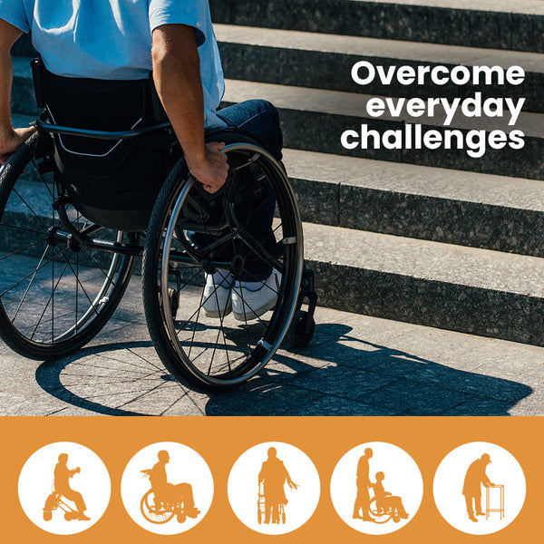 Equipmed 182Cm Portable Folding Aluminium Access Ramp 272Kg Rated For Wheelchair Mobility Scooter Rollator Mobility Access Ramps