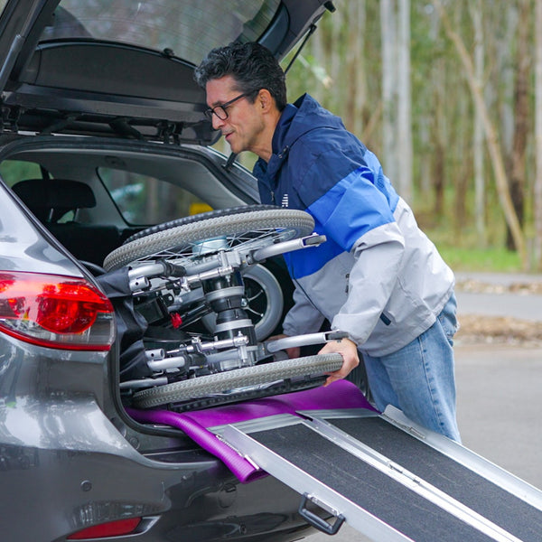 Equipmed Power Electric Wheelchair Xl Wide Bariatric Chair Seat Long Range Airline Recline Adjustment Lithium Battery 22" Wheels Headrest Black Wheelc
