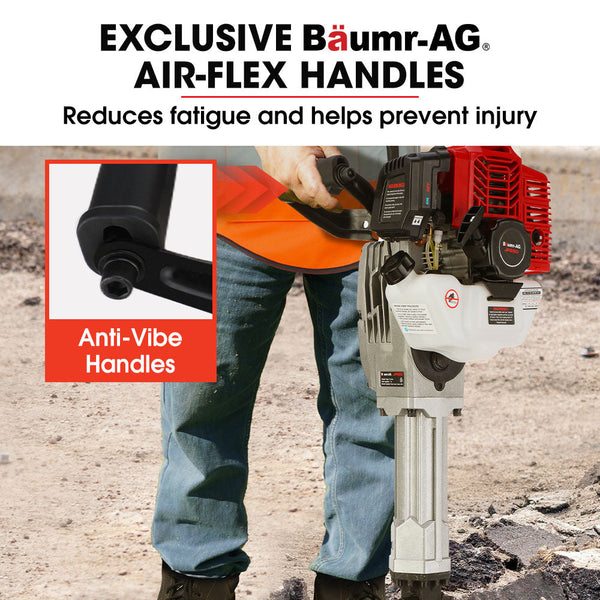 Baumr Ag 2 Stroke 52Cc Petrol Jackhammer With Chisels Carry Bag Jackhammers