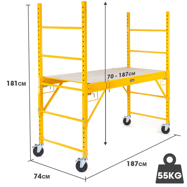 Baumr Ag Mobile 450Kg Capacity With Trapdoor Hatch Scaffolding