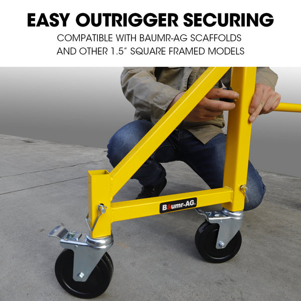 Baumr Ag Baumr Ag Outrigger Wheel Set For Mobile 4Pc Scaffolding