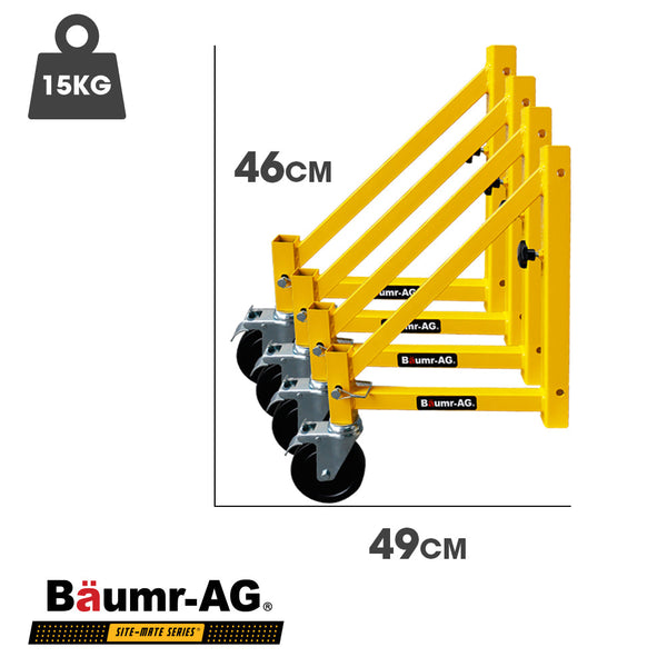 Baumr Ag Baumr Ag Outrigger Wheel Set For Mobile 4Pc Scaffolding
