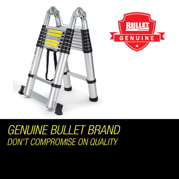 Bullet 5M Telescopic Aluminium Multipurpose Ladder Extension Alloy Step Ladders