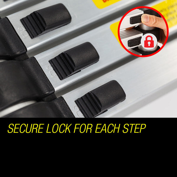 Bullet 5M Telescopic Aluminium Multipurpose Ladder Extension Alloy Step Ladders
