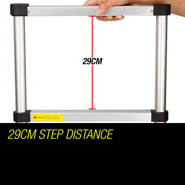 Bullet 5M Telescopic Aluminium Multipurpose Ladder Extension Alloy Step Ladders