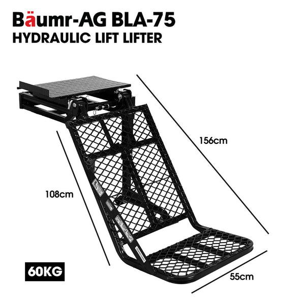 Baumr Ag Hydraulic Lifter For Hps700 Log Splitter 75Kg Lifting Capacity Straightforward Attachment Log Splitters