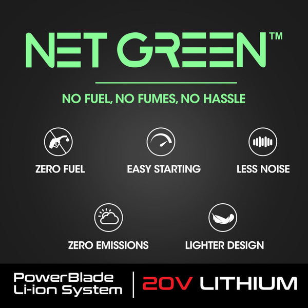 Powerblade Ln4 20V Cordless Electric Line Trimmer & Garden Edger Kit With Battery And Fast Charger String Trimmers