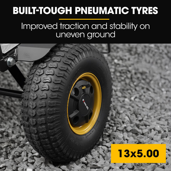 Baumr Ag 40V Li Ion 260Kg Electric Powered Hand Truck Trolley 400W Brushless Motor Up To 6Km/H 4Hr Runtime Adjustable Width Folds For Logistics Moving