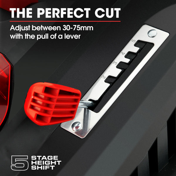 Baumer Ag Baumr 520Cx 40V Sync 17" Cordless Lawn Mower Kit Fast Charger X 4Ah Battery Cutting Heights Adjustable Ergonomic Handle Mulching Option Lawn