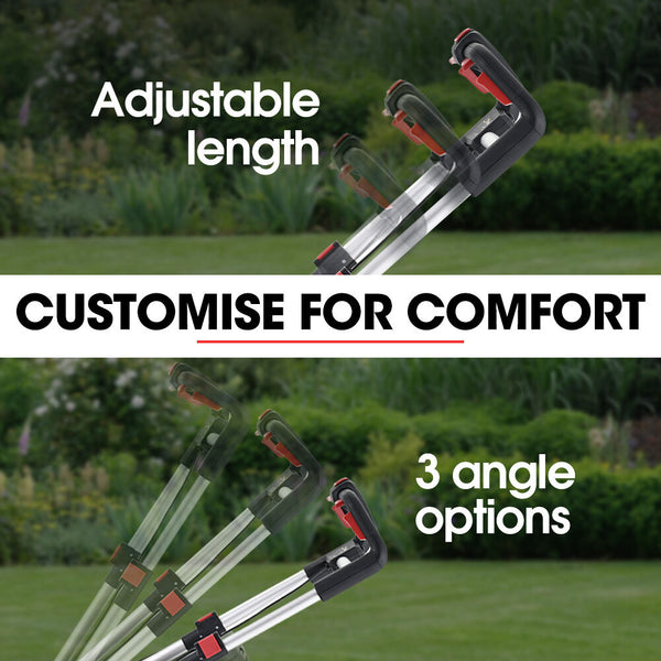 Baumer Ag Baumr 520Cx 40V Sync 17" Cordless Lawn Mower Kit Fast Charger X 4Ah Battery Cutting Heights Adjustable Ergonomic Handle Mulching Option Lawn