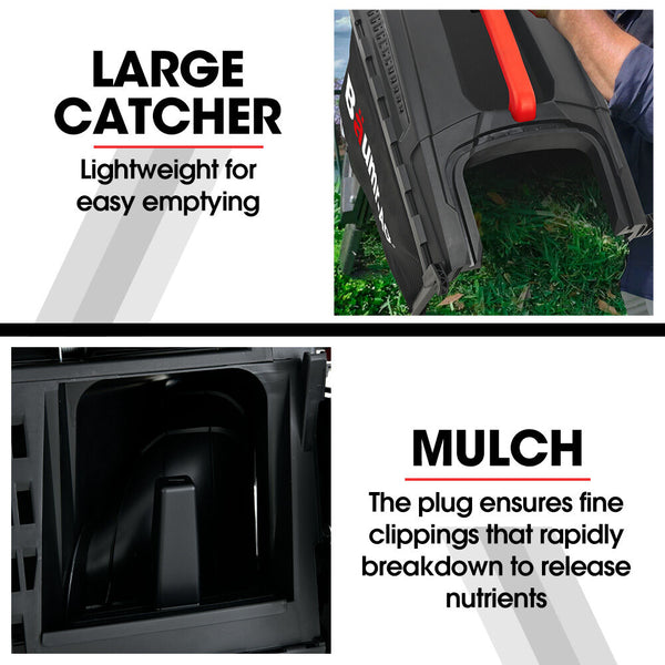 Baumer Ag Baumr 520Cx 40V Sync 17" Cordless Lawn Mower Kit Fast Charger X 4Ah Battery Cutting Heights Adjustable Ergonomic Handle Mulching Option Lawn