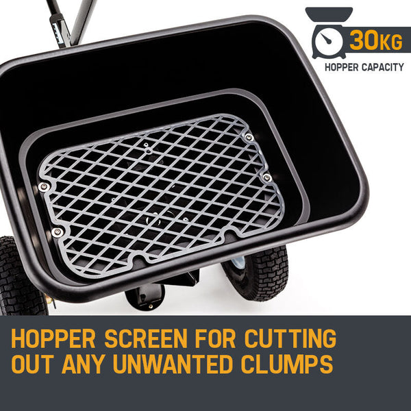 Plantcraft Tow Behind Broadcast Spreader 30Kg 26L Seed Fertiliser Rotary Other Garden Hand Tools & Equipment