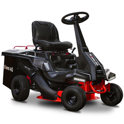 Baumr Ag 24" Ride On Lawn Mower Lithium Electric Start System 6Hp 224Cc 5 Cut Heights Catcher And Mulch Kit Electric Mowers