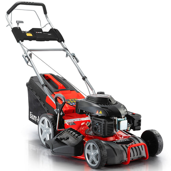 Baumr Ag 18" 224Cc Electric Start Self Propelled Lawn Mower 7 Height Steel Deck 6Hp Stroke Petrol Lawnmower 790Sxe Electric Mowers